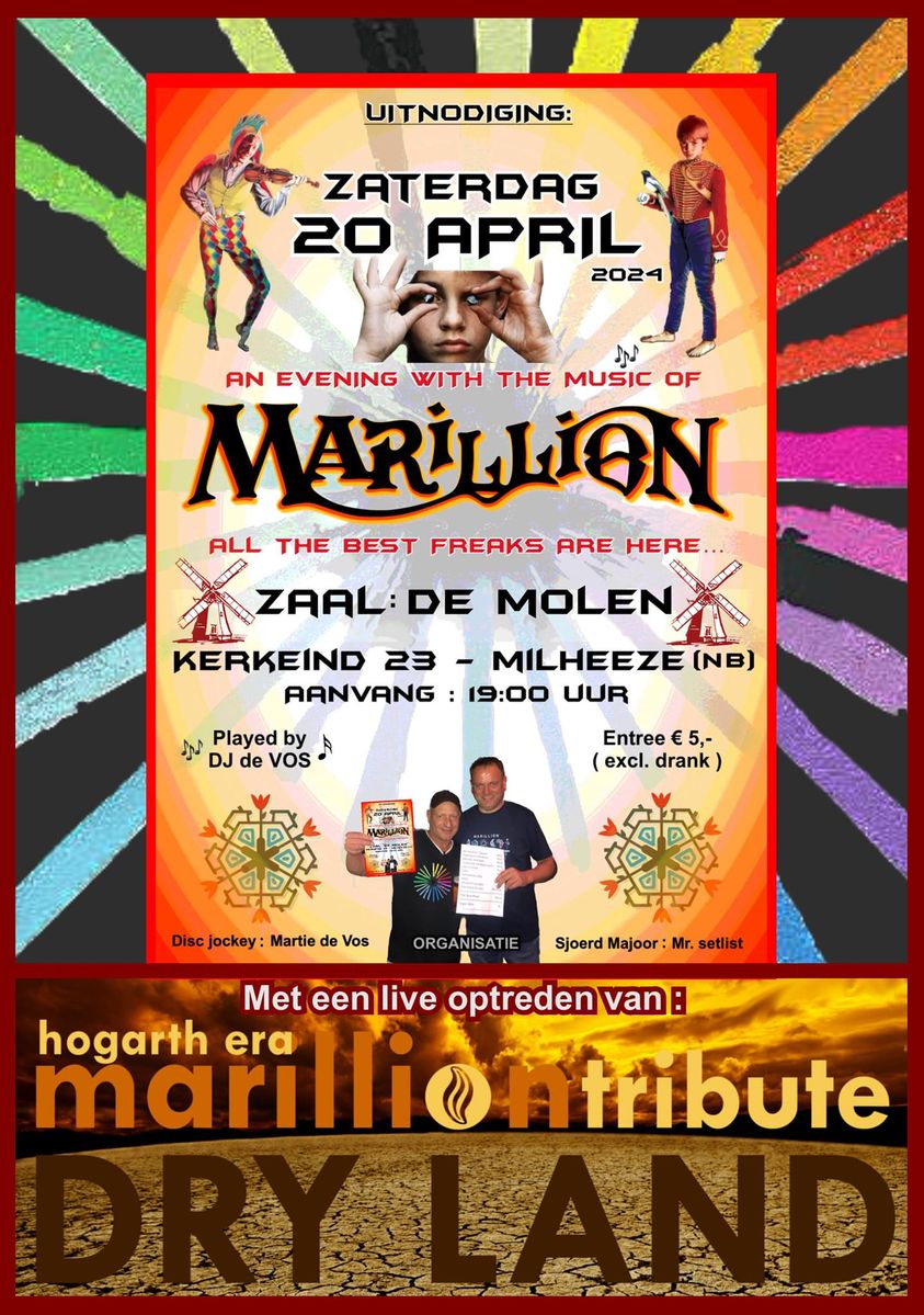 An evening with Marillion Music Milheeze also with Dry Land Marillion tribute