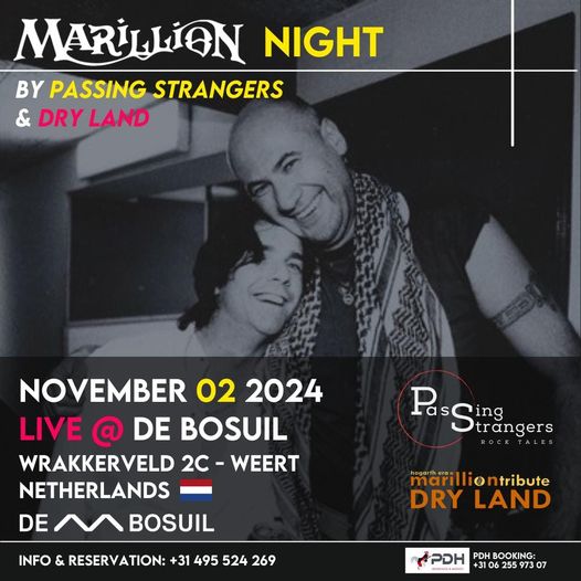 Dry Land Marillion Tribute en Passing Strangers Bosuil Weert 2 november 2024