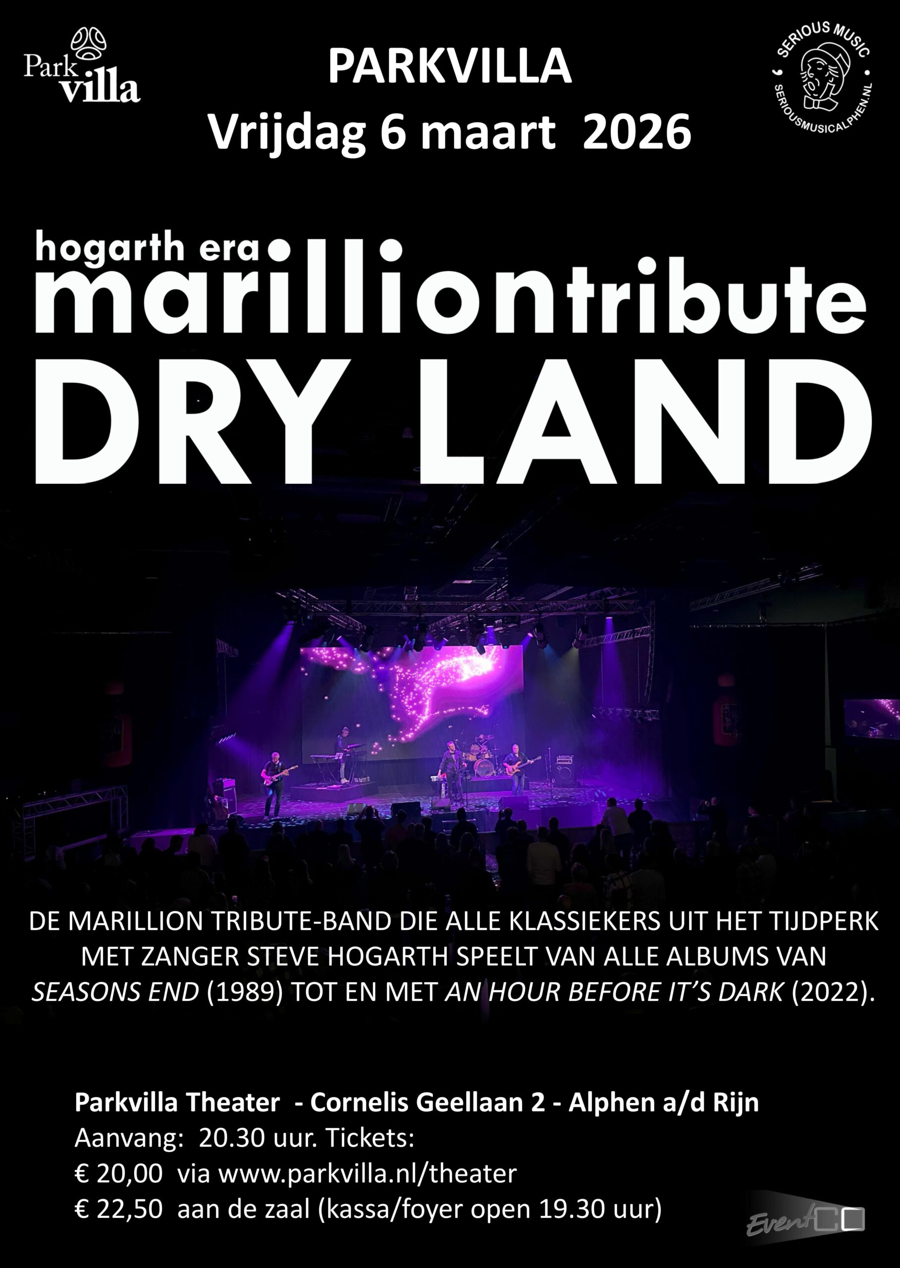 DRY LAND MARILLION TRIBUTE PARKVILLA ALPEN AAN DEN RIJN